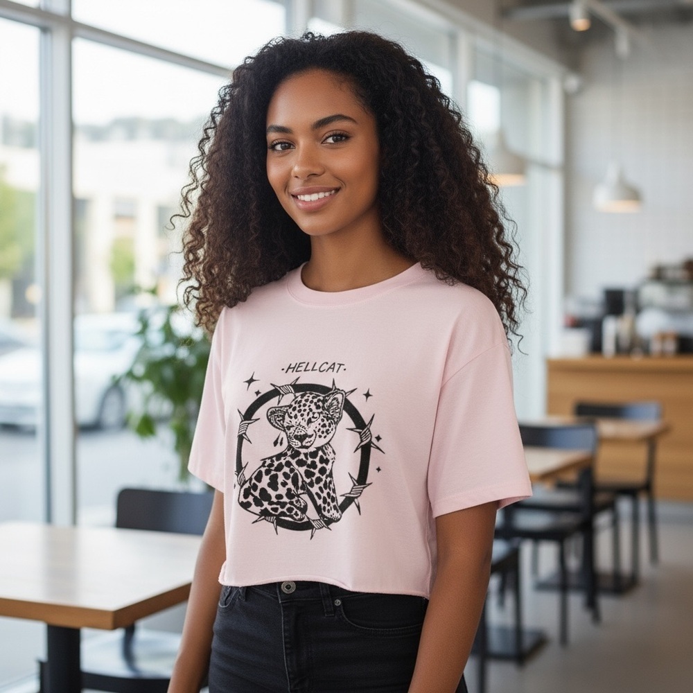 Port and Company Light Pink Hellcat T-Shirt